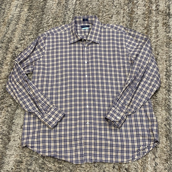 Peter Millar mens long sleeve flex finish plaid button down shirt sz 2X - Picture 8 of 8